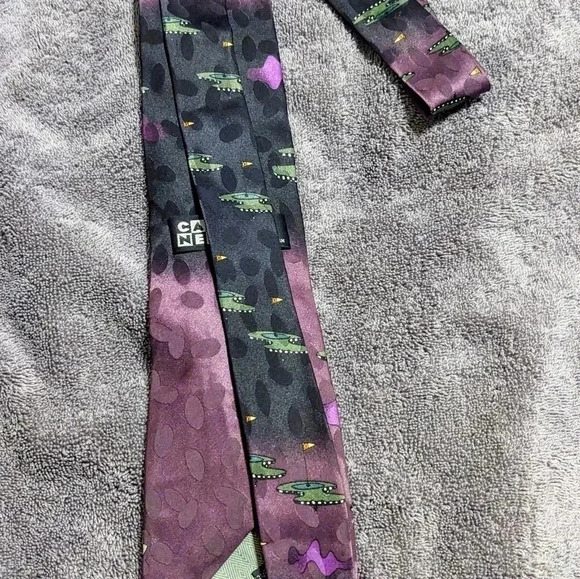 Vintage Jetsons Golf Cartoon Network Men's Tie - 56" Purple - Picture 4 of 6